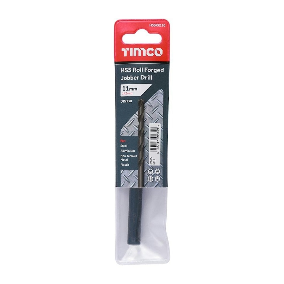 image 1 of Timco - Roll Forged Jobber Drills - HSS (Size 11.0mm - 5 Pieces)