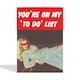 image 2 of Rude To Do List Valentine's Day Card