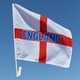 image 2 of England St George's Cross flags Car Flag | Multi