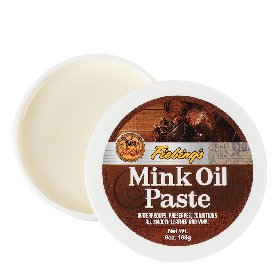 image 1 of Fiebing's Mink Oil Paste - Heavy Duty Waterproofing for Leather 6oz | Clear