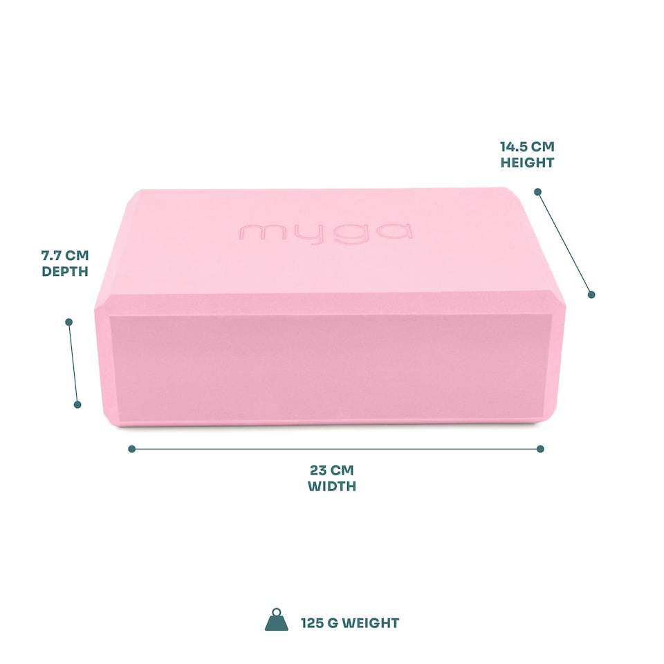 image 1 of Myga Pair of Foam Yoga Blocks - Dusty Pink