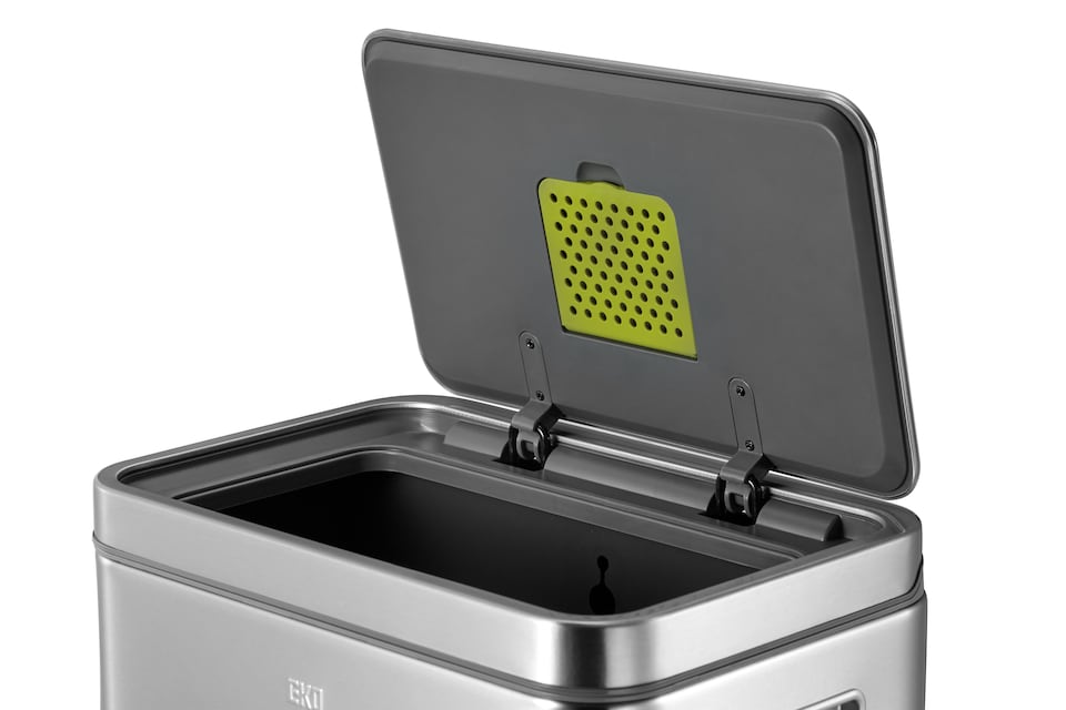 image 1 of X Cube Pedal Bin 45L | Silver | Stainless Steel | 45L