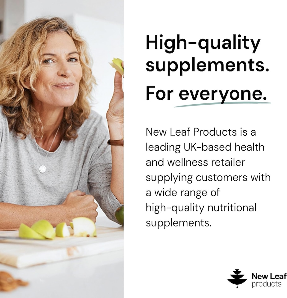 image 1 of New Leaf Psyllium Husk Powder - High Strength 5000mg Fibre Supplement
