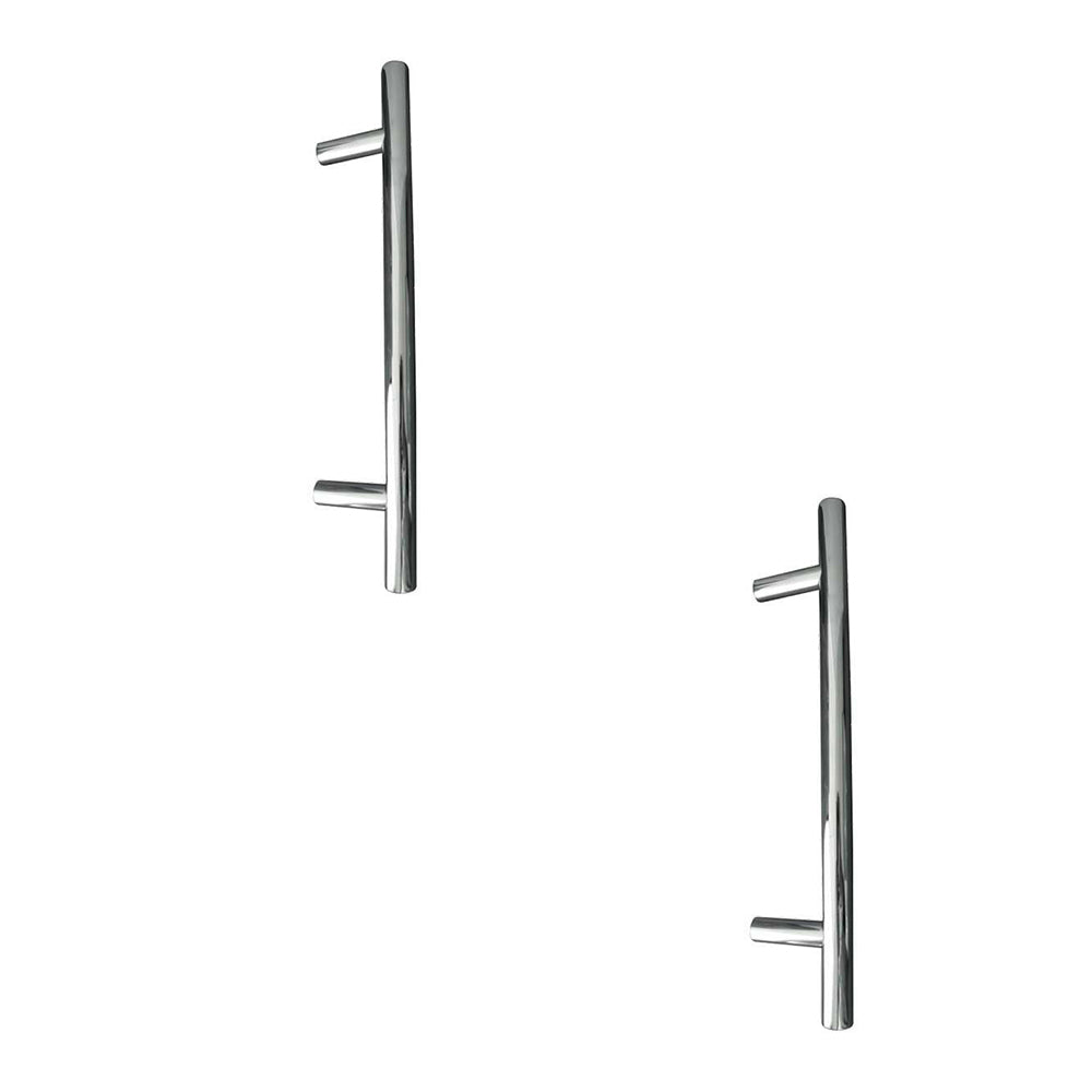 2 PACK Satin Stainless Steel T Bar Cabinet Handle 156x12mm for Modern Kitchens - Kitchen Drawer Pull Handle