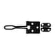 image 2 of Timco - Wire Pattern Hasp & Staple - Black (Size 4" - 1 Each)