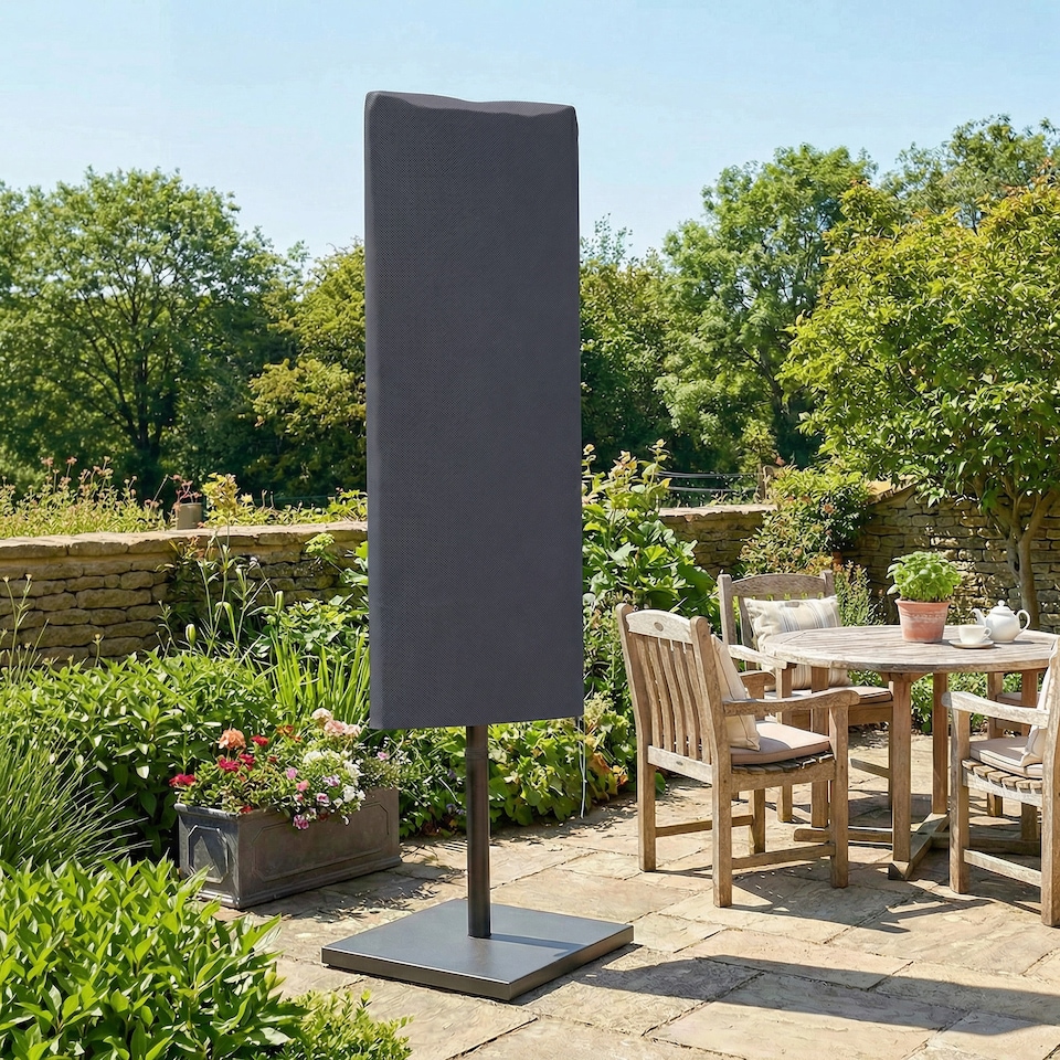 image 1 of Outsunny Garden Parasol Cover for 2-4.6m Umbrella Protector,Dark Grey