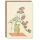 image 1 of Utamaro Kitagawa Art Card Chrysanthemum Ikebana Bouquet