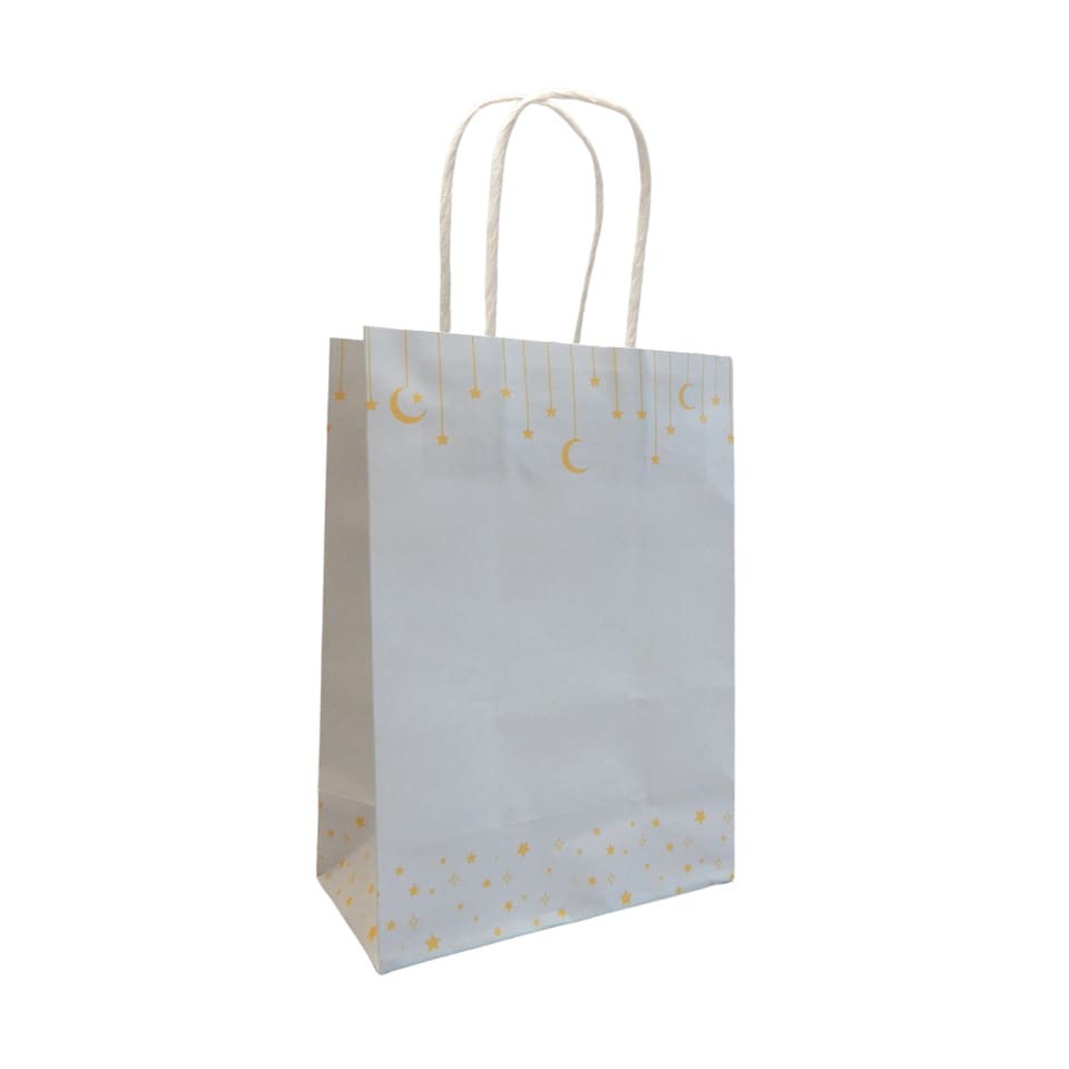Moon & Stars Treat Bags (10pk) - Grey