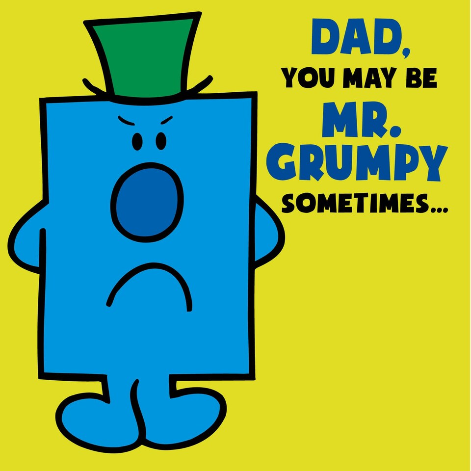 image 1 of Mr Men & Little Miss 'Mr Grumpy' Father's Day Card