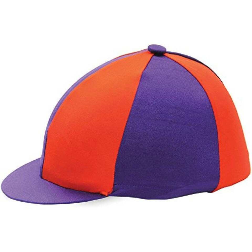 Hy Two Tone Lycra Hat Silk - Purple/Red - One Size Purple | One Size