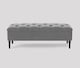 image 1 of Alyana 150cm Wide Tufted Rectangle Ottoman Storage Bench - Upholstery Velvet Shoe Bench with Turned Wooden Legs
