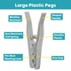image 3 of JVL Ultra Strong Rust Resistant Clothes Peg, Pack of 48