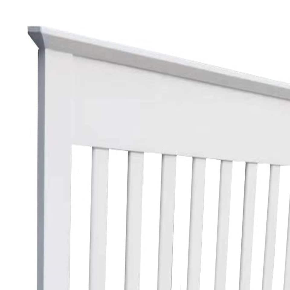 image 1 of 4ft Small Double pure white wood headboard,bed head end, head board.Wood, wooden shaker style White | 4ft Small Double