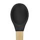 image 4 of Tiny Dining Children's Bamboo Silicone Tip Spoon - Black