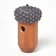 image 6 of Homescapes Real Wood Acorn Bird Box Brown