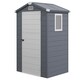 image 1 of Outsunny 4 x 3ft Garden Shed Storage with Foundation Kit and Vents