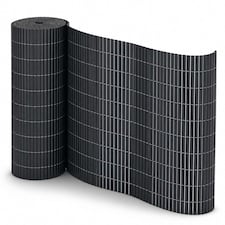1m x 4m Grey PVC Outdoor Garden Fencing Privacy Screen Roll | Grey | 1