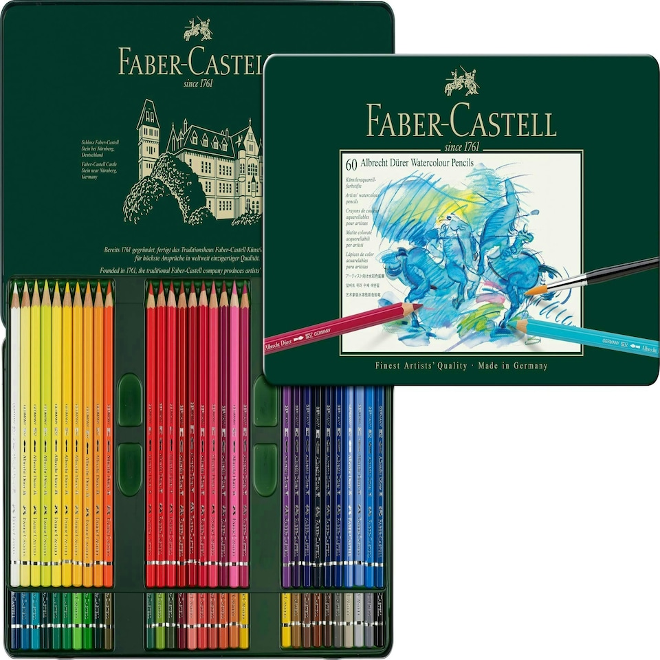 Tin of 60 Albrecht Drer Artists' Watercolour Pencils