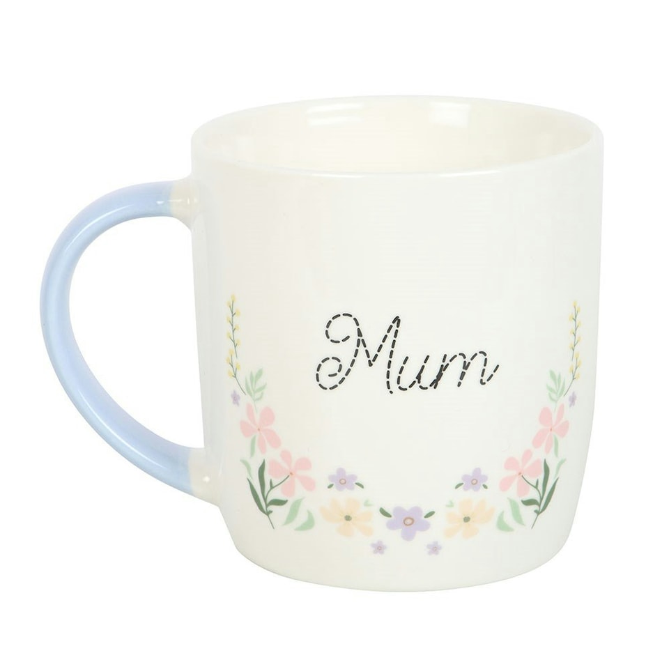 image 1 of Mum Pastel Floral Mug 350ml