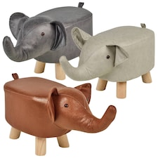 Children's Elephant Stool Seat | Brown | 1