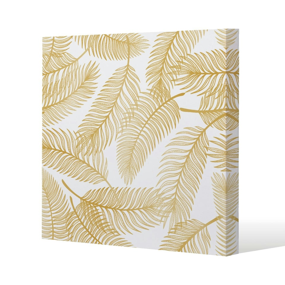 image 1 of Golden Leaves (Canvas Print) 114 x 114 x 4cm