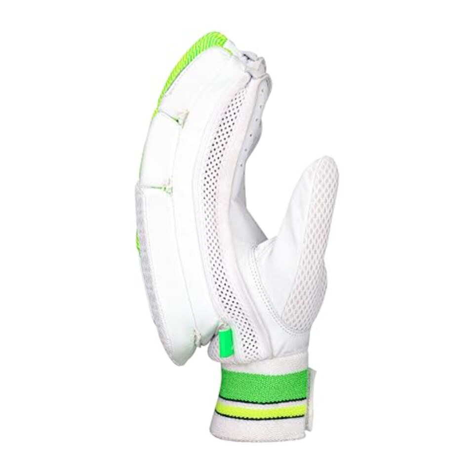 image 1 of Kookaburra Kahuna 3.1 Batting Gloves (Adult Right Hand), White & Lime