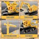 image 3 of Crane Truck Toy Construction Vehicle Toy with Race Track