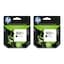 2x HP 302XL Black Original Ink Cartridges