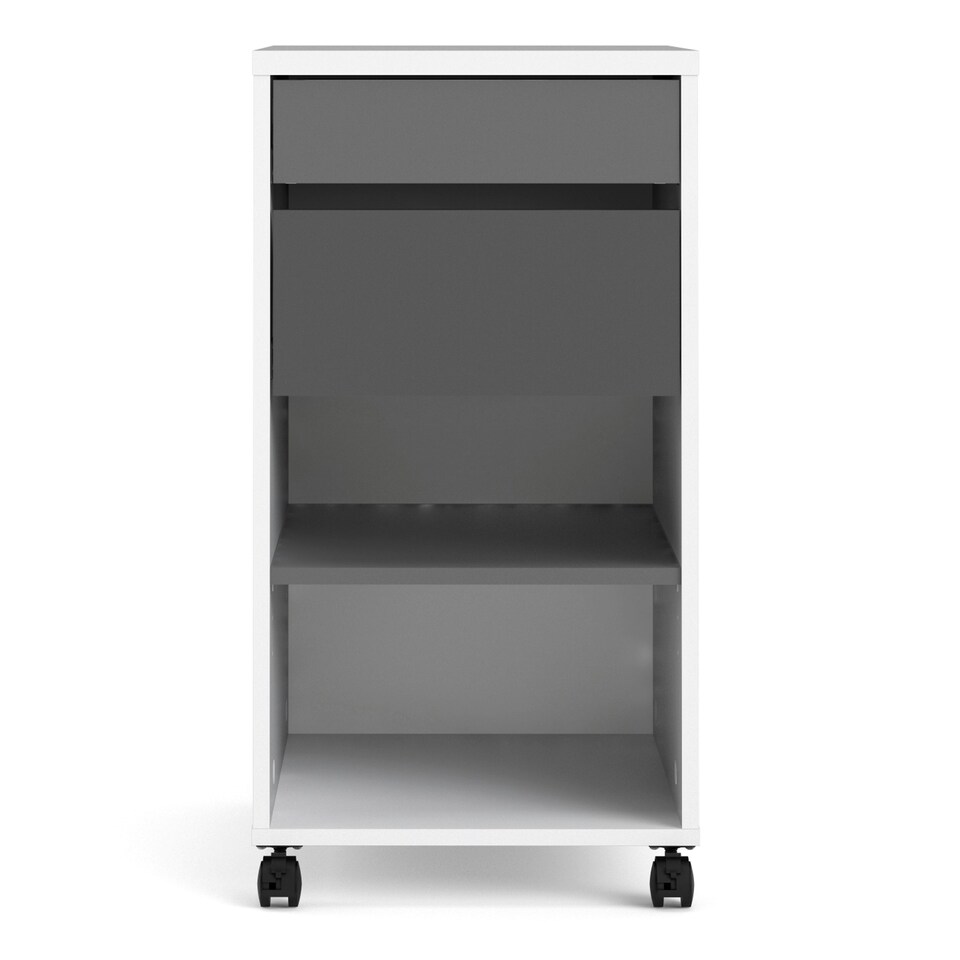 image 1 of Function Plus Mobile File Cabinet 2 Drawers 1 shelf