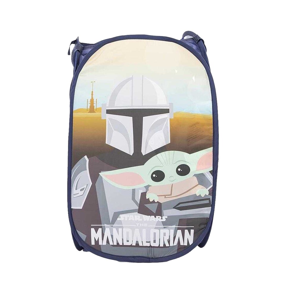 image 1 of Star Wars: The Mandalorian Logo 80L Laundry Bin | Multi | Multicoloured | One Size | 1