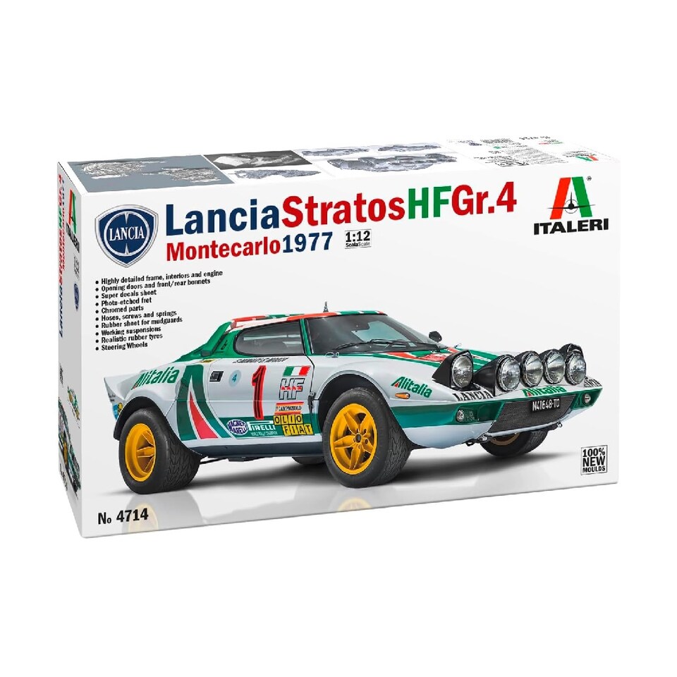 image 1 of Italeri Lancia Stratos HFGr.4 Montecarlo 1977 Model Kit