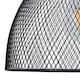 image 2 of First Choice Lighting Cassidy Medium Black Mesh Ceiling Flush Light Black