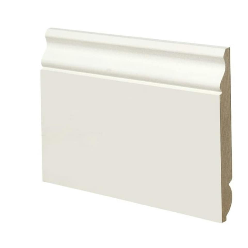 image 1 of PACK OF 15 (Total 15 Units) - Dual Purpose Torus & Ogee Primed MDF Skirting- 18mm x 144mm - 2400mm Length