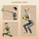 image 9 of SPORTNOW 8KG Kettlebell with Soft Body and Non-Slip Handle, Yellow and Grey Purple | 10