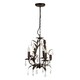 image 5 of BHS Cristalo 3 Light Chandelier, Bronze