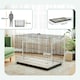 image 7 of PawHut Dog Crate with Two Doors, Tray, Soft Cushion, for Extra Large Dogs