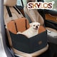 image 9 of Skylos Brown Dog Booster Car Seat Portable Puppy Travel Carrier Bed for Pet | Brown | Brown | One Size