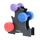 image 7 of 12kg Vinyl Hand Dumbbell Workout Weight Set Including Stand