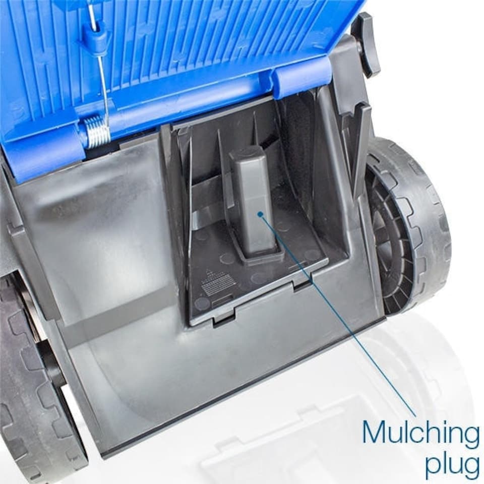 image 1 of Hyundai 12.6'' / 32cm 40V Cordless Lawnmower Rear Roller 2.5Ah Li-Ion Battery Powered | HYM40LI330P