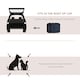 image 5 of PawHut Folding Pet Carrier Bag House W/ Cushion Storage, Dark Blue 70x51x50cm
