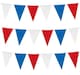 image 8 of 10M Red White and Blue Bunting Garland 20 Flags Union Jack Banner Party Decorations | Multi