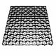image 4 of True Products TruePave 4ft x 3ft Shed Base Kit 12 Interlocking Plastic Grids With Weed Fabric Black