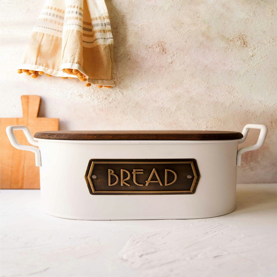 image 1 of White Bread Bin