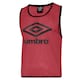 image 1 of Umbro Unisex Adult Training Bib - Vermillion/Black - S-M