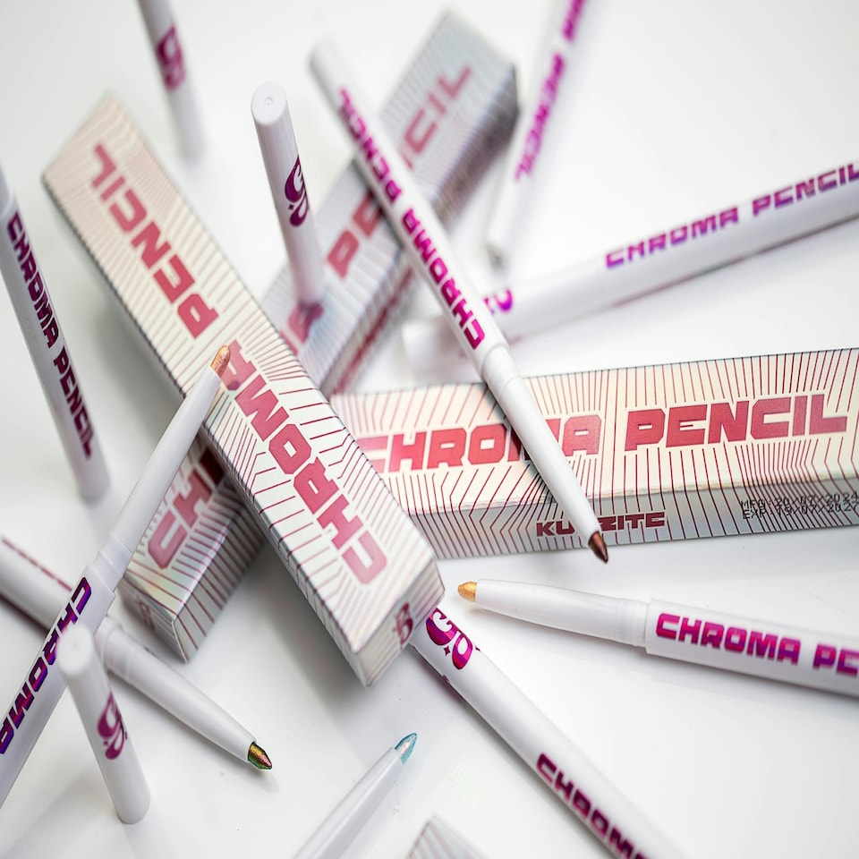 image 1 of Inversion Chroma Pencil - Duochrome Pencil - Glisten Cosmetics Silver