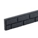 image 4 of Recycled Rubber Garden Lawn Edging Ultra Curve Bricks - Grey - Pack of 4