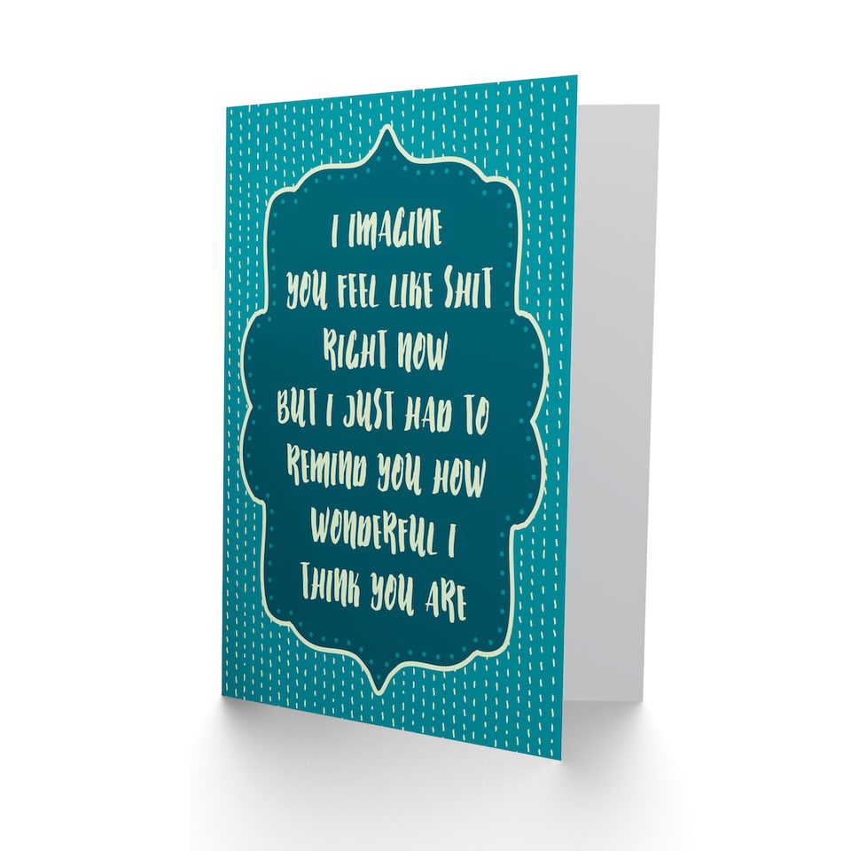 image 1 of You Are Wonderful Sympathy Empathy Greetings Card