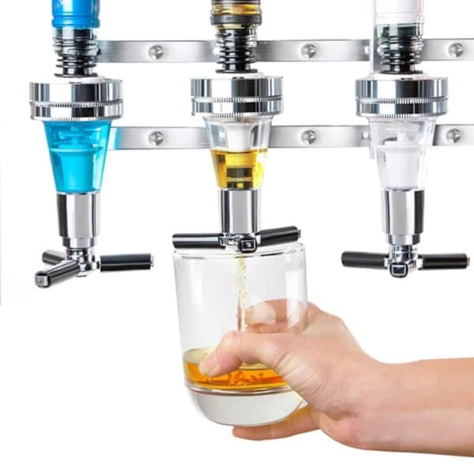 image 1 of Final Touch 4 Bottle Wall Mounted Drinks Dispenser