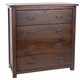 image 5 of Boston 4 Drawer Chest - Rich Dark Brown Lacquer Solid Wood Bedroom Storage with Brass Handles | Brown | Brown | 1