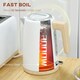 image 3 of HOMCOM 1.7L Electric Fast Boil Kettle and 2 Slice Toaster Set, White